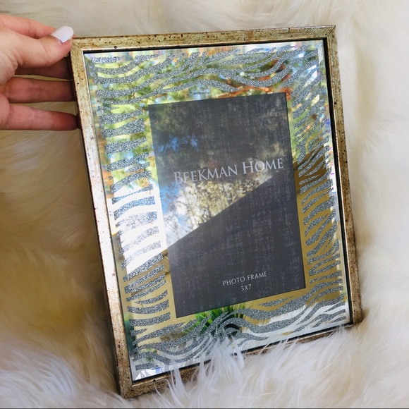 Beekman Home Other - Photo frame 5x7 silver mirror gold Beekman Home